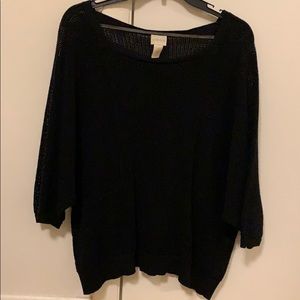 Barely worn Chico’s black light sweater